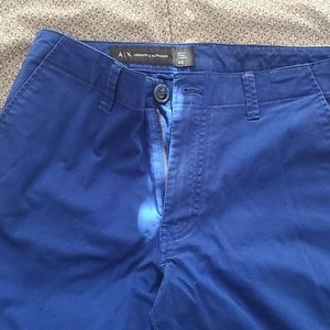 Armani Exchange slim fit/coupe ajustee blue pants